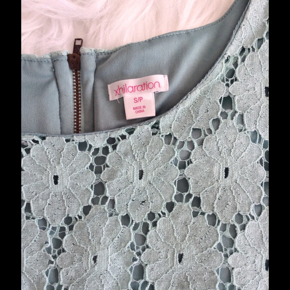 Xhilaration mint eyelet lace shift dress - Picture 3 of 3